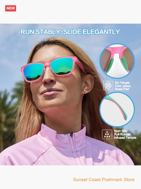 Polarized Sports Sunglasses UV400 Protection TAC Lenses Retro Running Unisex main image 6